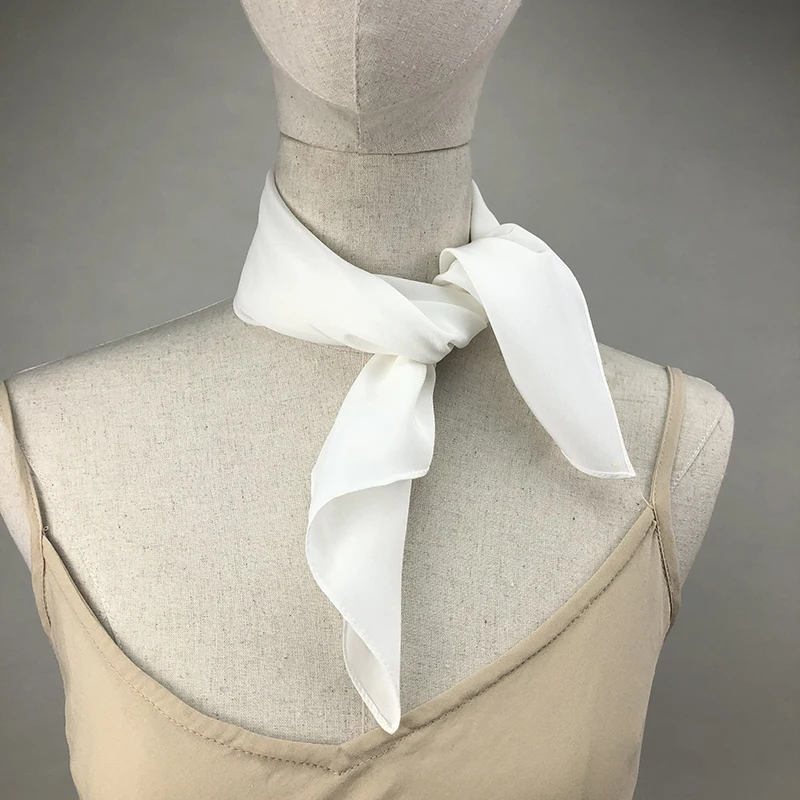 Scarf Silk Square - Nieuwe Dames Zijden Sjaal Vierkante Hals