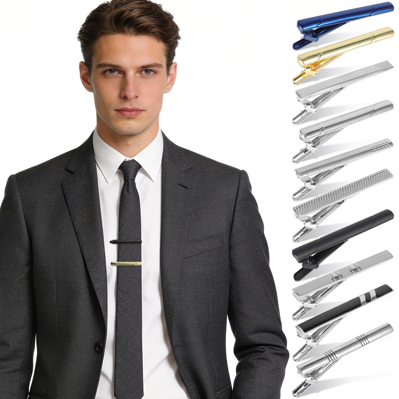 10-delige set stropdasclips, k - Tie Bar Set Gift recensie en prijs