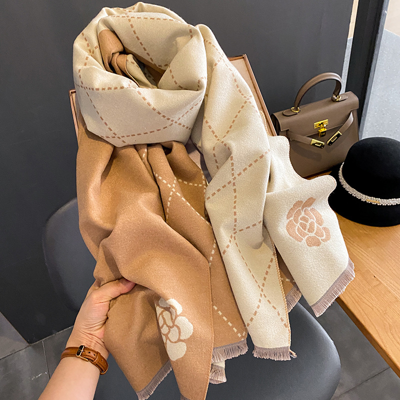 Winter Sjaal Dames Luxe Bloeme - Woven Scarf Blanket recensie en prijs