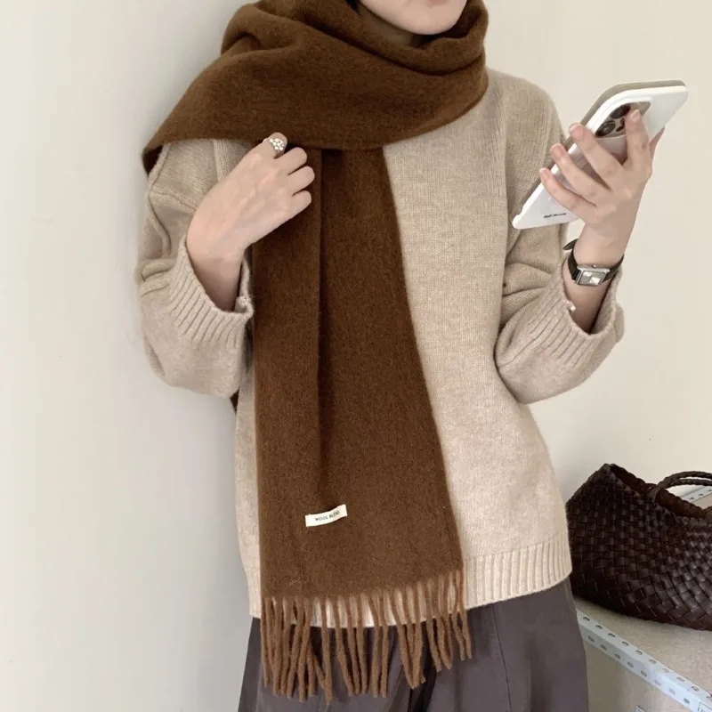 Koreaanse versie, chique effen - Muffler Men Wool recensie en prijs