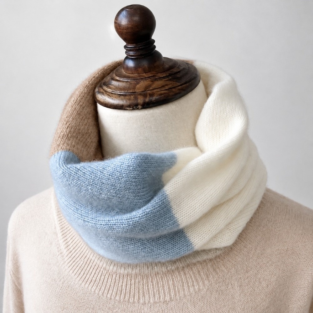 Zachte, gekleurde Infinity-sja - Infinity Scarf Knit recensie en prijs